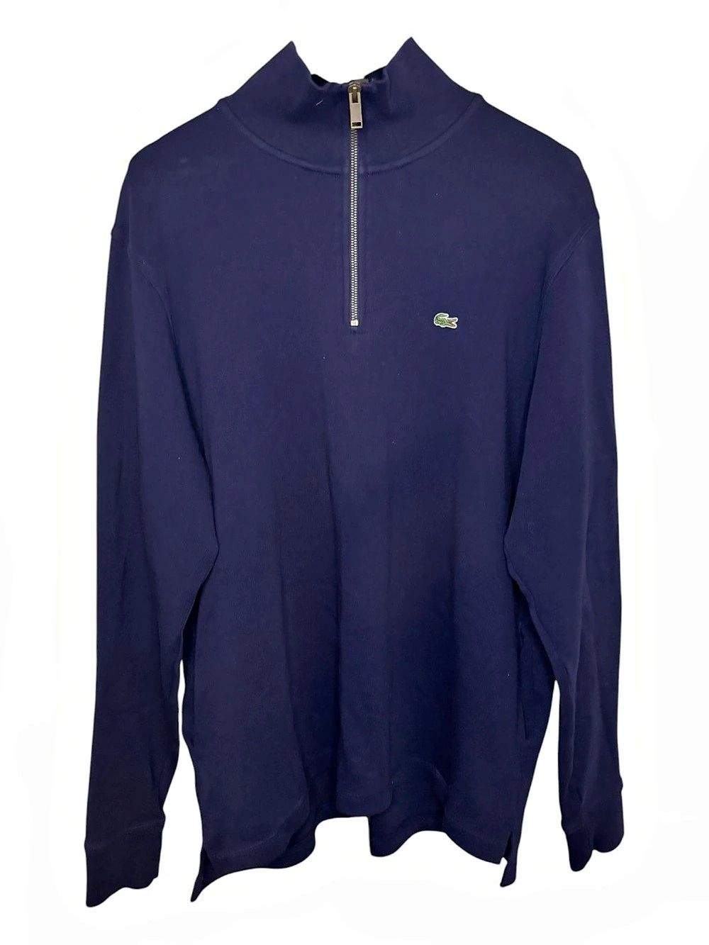 Lacoste Quarter Zip Mock Neck Cotton Pullover Men's Size 7 (US XL)